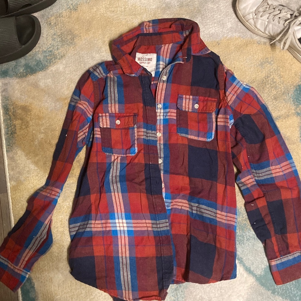 Mossimo Supply Co. Kids Plaid Shirt in Red and Blue